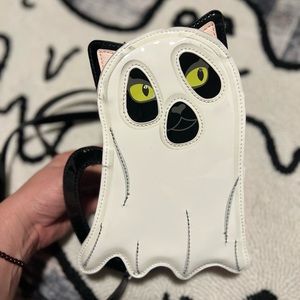 BETSEY JOHNSON GHOST CAT GHOST CROSSBODY BAG GLOW IN THE DARK HALLOWEEN